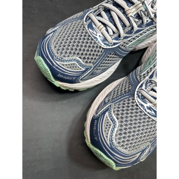 Brooks Ghost 5 Womens Running Shoes 9.5 Wide (D) Blue/Gray Mesh Lightweight - Picture 4 of 10